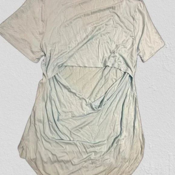 Wasabi & Mint Turquoise Back Cut Out Shirt  4263 NWT Boutique - Picture 8 of 13